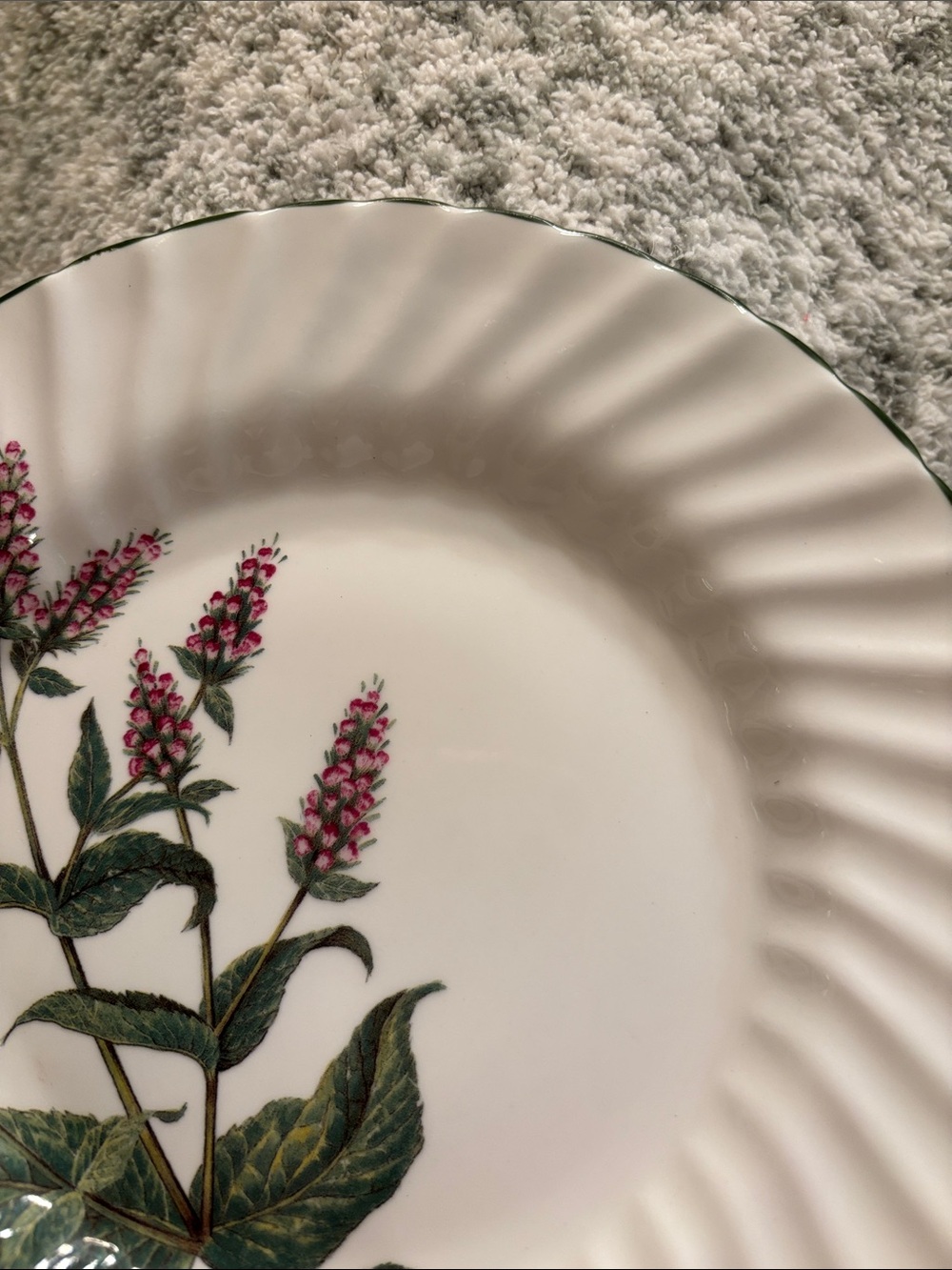Royal Patrician Fine Bone China Pink Botanical Serve Dish England NWT 8” - Picture 4 of 14
